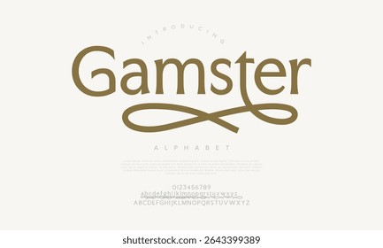 Bold serif typeface with classic style and unique character for modern branding