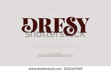 Bold serif typeface with playful curls and swashes, suitable for retro branding and editorial use