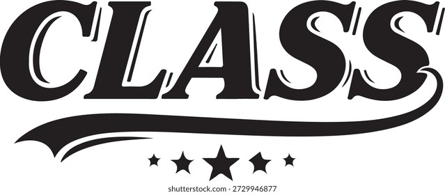 Tipografia em negrito serif com cinco estrelas símbolo de classificação estilo clássico transparente letras em negrito serif