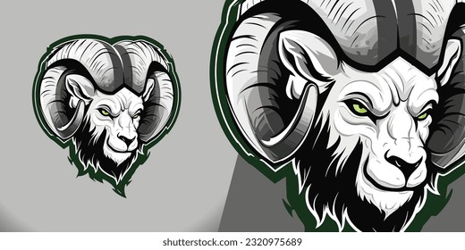 Fett-Sheep-Logo: Impaktierende Vektorgrafik für Sport- und E-Sport-Teams