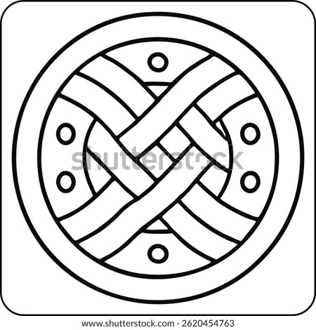 Bold and Simple Mandala Line Art Coloring Page