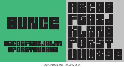 Bold simple uppercase sans serif display font for logos headers, slogans, vector heavy geometric square typeface for fashion, sport, tech, uppercase letters alphabet, poster and advertising. 
