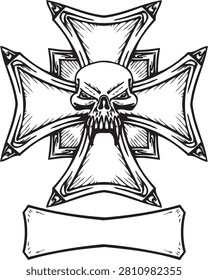 Bold skull centers stylized