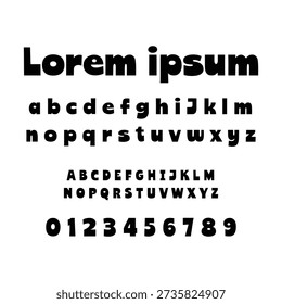 Bold Slab Serif Vector Alphabet for Graphic Design Projects