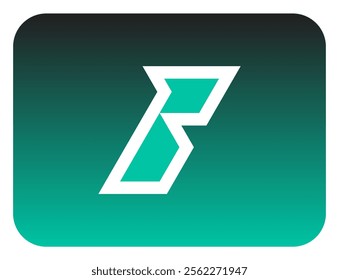 The bold slanted "I" letter logo sharp corners is made from a basic triangle shape. A modern and futuristic logo that shows speed, courage and masculinity. Perfect for display fonts, titles, logotype.