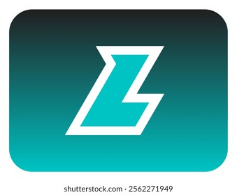 The bold slanted "L" letter logo sharp corners is made from a basic triangle shape. A modern and futuristic logo that shows speed, courage and masculinity. Perfect for display fonts, titles, logotype.