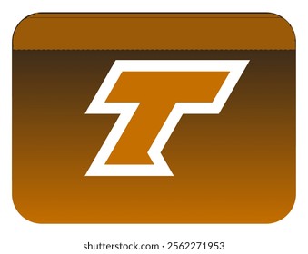 The bold slanted "T" letter logo sharp corners is made from a basic triangle shape. A modern and futuristic logo that shows speed, courage and masculinity. Perfect for display fonts, titles, logotype.