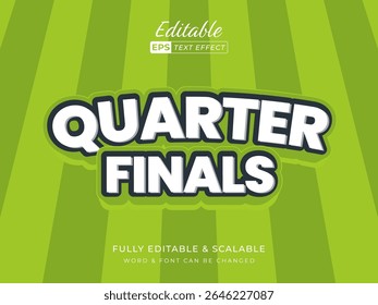 Bold Sport Quarter Finals Text Effect	
