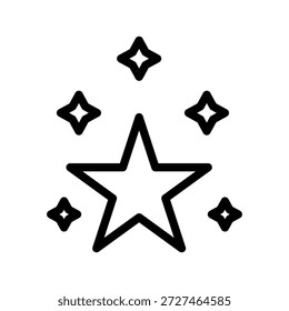 Conjunto de iconos de estrella para clasificaciones, favoritos, premios y Elementos de interfaz de usuario destacados

