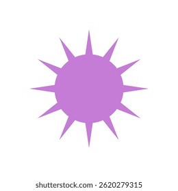 Atrevida forma de estrella. Icono de figura moderna. Elemento Abstractas de diseño brutalista, estilo plano y estética Y2K. Adecuado para proyectos gráficos y fines decorativos.