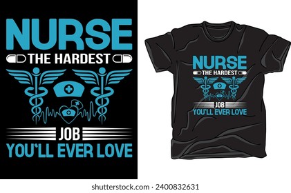 Bold stethoscope-heart graphic, encompassed by caring hands. Vibrant colors and impactful typography pay homage to nurses' compassion, dedication, and vital healthcare contributions