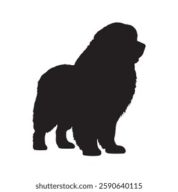 Bold and Striking Dog Silhouette for Logos and Branding - Dog Vector - Dog Icon
