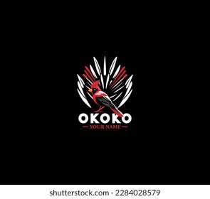 A bold and striking logo featuring a red cardinal, symbolizing power, confidence, and vitality. The design is eye-catching and memorable.