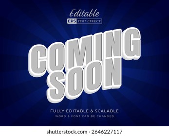bold and strong font. coming soon 3d text effect.	