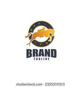 Bold and strong horse logo design.