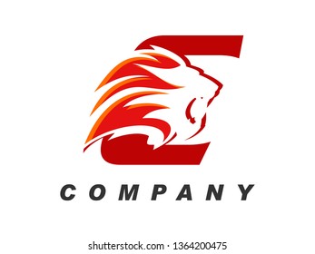 Bold and Strong illustration logo design initial alphabet combine with lion head, make your company look brave and powerful.