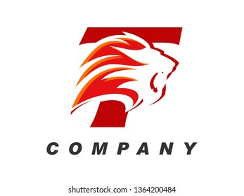 Bold and Strong illustration logo design initial alphabet combine with lion head, make your company look brave and powerful.