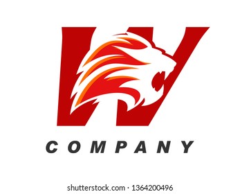 Bold and Strong illustration logo design initial alphabet combine with lion head, make your company look brave and powerful.