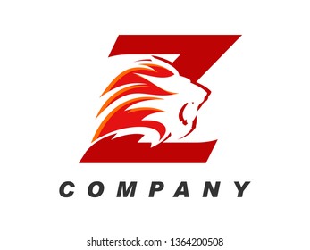 Bold and Strong illustration logo design initial alphabet combine with lion head, make your company look brave and powerful.