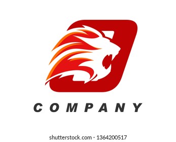 Bold and Strong illustration logo design initial alphabet combine with lion head, make your company look brave and powerful.