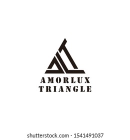 Bold and strong logo design of letter ALT and triangle shape with clean background- EPS10 - Vector.