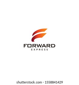 Bold and strong logo design of letter F with clean background - EPS10 - Vector.