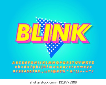 Bold strong and shiny font effect with modern trendy gradient shadow