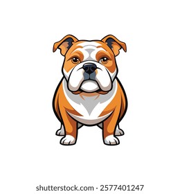 Bold and Sturdy Bulldog Vector Illustration Design