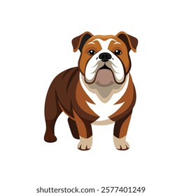 Bold and Sturdy Bulldog Vector Illustration Design