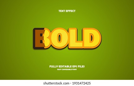 Bold Style Editable Text Effect