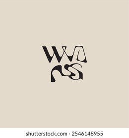 bold style and luxury concept WG elegant initial logo letter curved typography monogram
