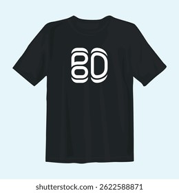 Bold and stylish black t-shirt design perfect for casual wear. Features sleek graphics with a modern aesthetic, ideal for expressing personality and confidence in any setting or event.