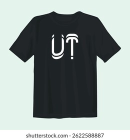 Bold and stylish black t-shirt design perfect for casual wear. Features sleek graphics with a modern aesthetic, ideal for expressing personality and confidence in any setting or event.