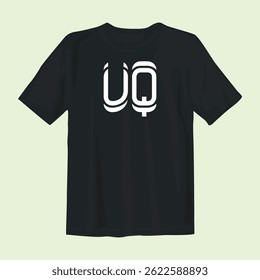 Bold and stylish black t-shirt design perfect for casual wear. Features sleek graphics with a modern aesthetic, ideal for expressing personality and confidence in any setting or event.