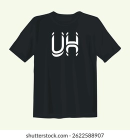 Bold and stylish black t-shirt design perfect for casual wear. Features sleek graphics with a modern aesthetic, ideal for expressing personality and confidence in any setting or event.