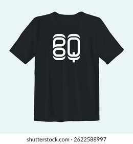 Bold and stylish black t-shirt design perfect for casual wear. Features sleek graphics with a modern aesthetic, ideal for expressing personality and confidence in any setting or event.