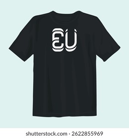 Bold and stylish black t-shirt design perfect for casual wear or street fashion. Features high-quality prints and modern aesthetics, ideal for trendsetters and fashion-forward individuals.