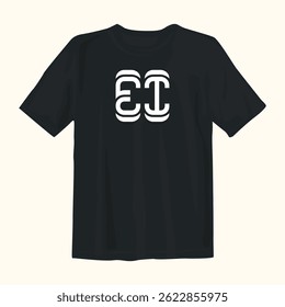 Bold and stylish black t-shirt design perfect for casual wear or street fashion. Features high-quality prints and modern aesthetics, ideal for trendsetters and fashion-forward individuals.