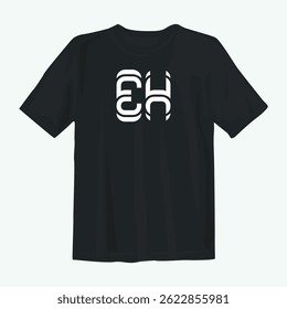 Bold and stylish black t-shirt design perfect for casual wear or street fashion. Features high-quality prints and modern aesthetics, ideal for trendsetters and fashion-forward individuals.