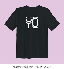 Bold and stylish black t-shirt design perfect for casual wear or street fashion. Features high-quality prints and modern aesthetics, ideal for trendsetters and fashion-forward individuals.