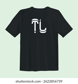 Bold and stylish black t-shirt design perfect for everyday wear or special occasions. Features a modern aesthetic, comfortable fit, and versatile appeal for fashion-forward individuals.