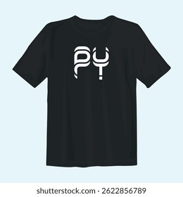 Bold and stylish black t-shirt design perfect for everyday wear or special occasions. Features a modern aesthetic, comfortable fit, and versatile appeal for fashion-forward individuals.