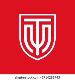A bold and stylish shield logo with the intertwined letters "T" and "M".