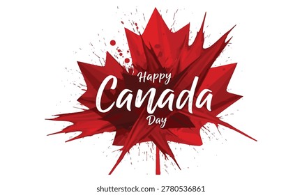 Bold stylized leaf with dynamic splash and script lettering.