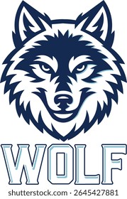 Bold and stylized vector illustration of a fierce animal mascot with sharp features and intense eyes, designed for sports teams, branding, or merchandise graphics.
