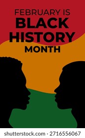 Bold and symbolic vertical design for Black History