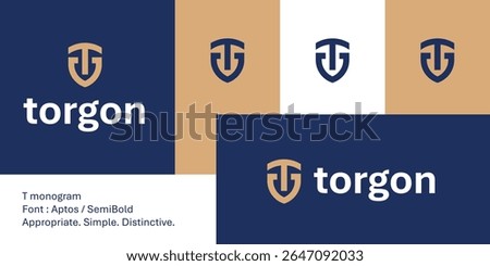 Bold T monogram shield logo for rugged automotive or tech branding. A tough, geometric symbol ideal for tools, off-road gear, truck parts, or industrial product identity and brand marks.