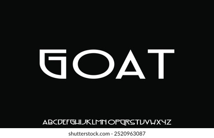 Negrito techno tipo, letras geométricas pesadas em estilo de linhas com efeito de metal, logotipo moderno elegante, tipografia digital sci-fi, design retro-futurista, estética futurismo cósmico.