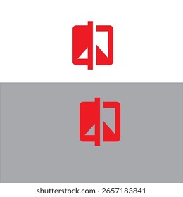 Bold tech-style red icons for digital interfaces.