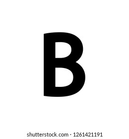 bold text, B icon. Can be used for web, logo, mobile app, UI, UX